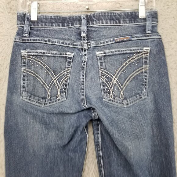 Wrangler Jeans Womens 3/4 Q Baby Stretch Mid Rise Bootcut *Altered Read* - Picture 11 of 16